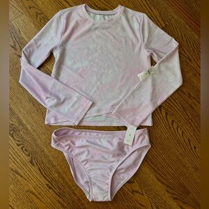 New! GAP Pink Rashguard Swim Set